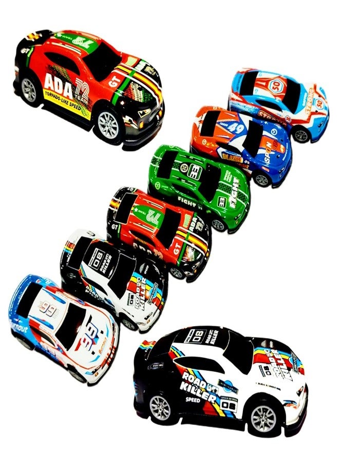 BAOER 12PC Unbreakable Racing Mini Diecast Car Models Set for Kids Pull Back Vehicles Metal Alloy Car Play Set for Kids, Unique Toys, Best Birthday Gift, Diwali Gift, Khilona for Boys(Racing Cars) - Image 4